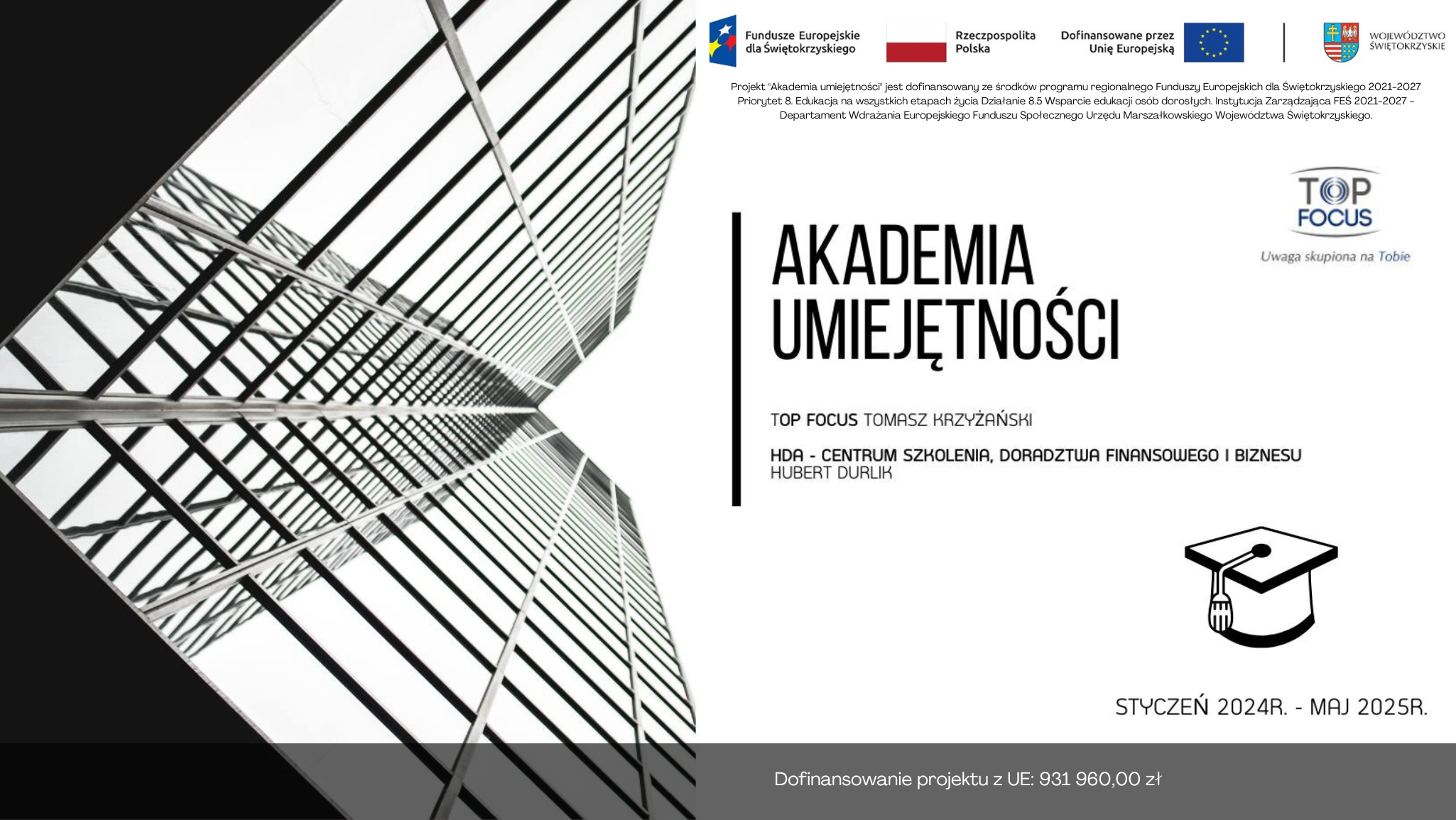 Plakat projektu "Akademia umiejętności"